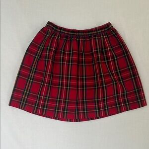 Crewcuts Girls Red Plaid Holiday Skirt
